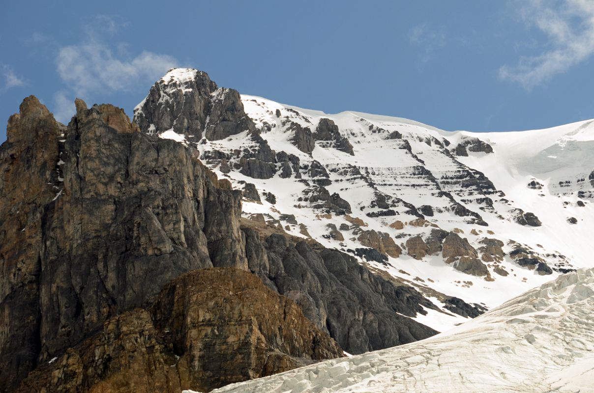 10 Mount Andromeda Southeast Summit Close Up From Athabasca Glacier In Summer From Columbia Icefield